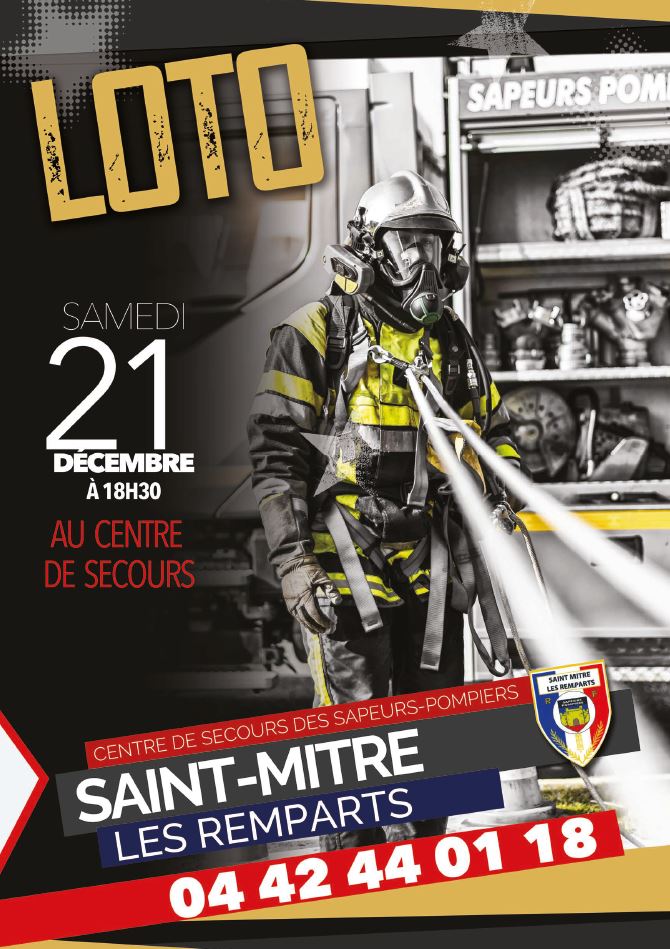 Loto des pompiers Mairie de SaintMitrelesRemparts